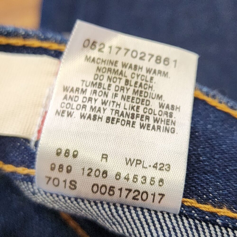 Levis 517 Bootcut Jeans Mens 38x34 (actual 31) Dark Wash Denim Classic Western - Picture 7 of 8